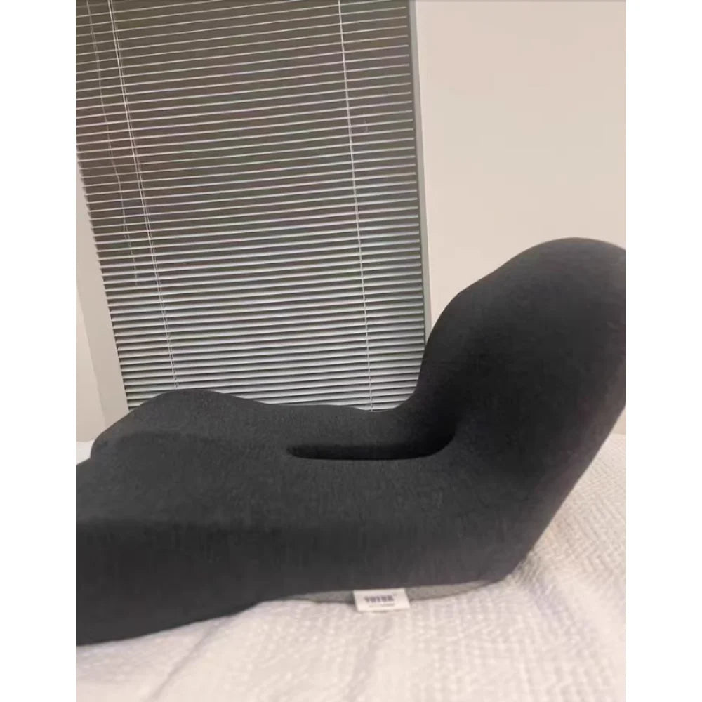 Skin-Friendly Non-Slip Memory Foam Seat Cushion with Extended Zipper Easy Remove Washable Back Support Adjustable Comfortable Ch