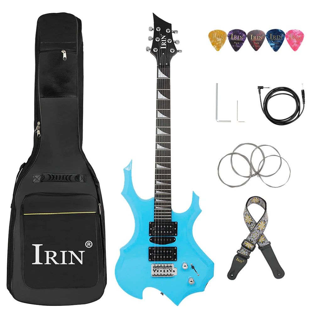 IRIN Electric Guitar 24 Frets 6 Strings Maple Body Electric Guitar Guitarra with Bag Strap Necessary Guitar Parts & Accessories