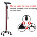 Non-slip Walking Sticks For The Elderly Retractable Aluminum Alloy Multifunctional Cane With Led Light Old Men Crutch