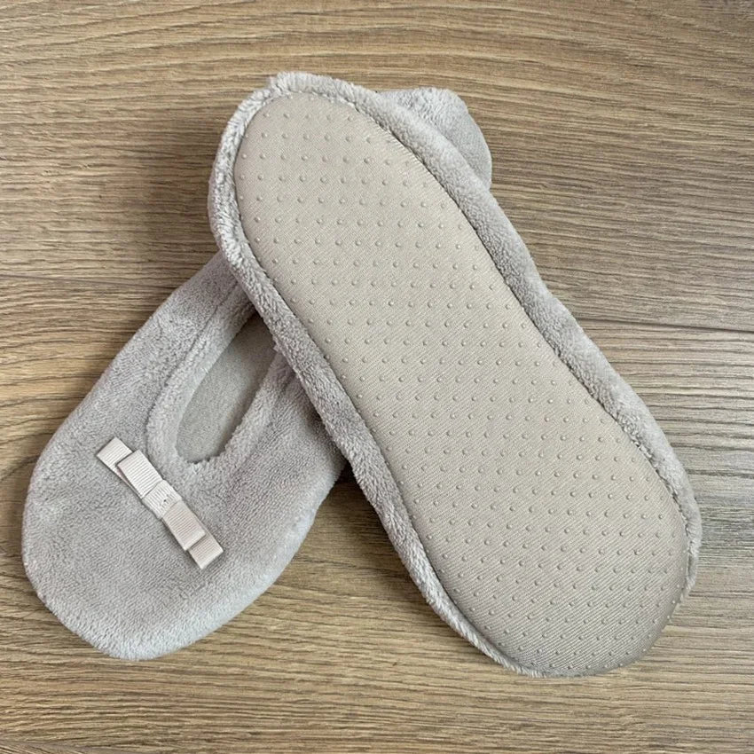 Home Slipper Women Winter Warm Indoor Floor Shoes Flat Fluffy Lazy Female Black house Ballerina Slipper Socks dancing Flipflop