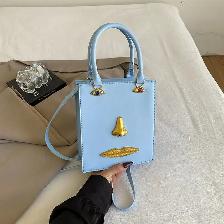 Unique Texture Diaper Bag Women's Luxury Leather Tote Vintage Crossbody Bag Minimalist Designer Large Capacity Elegant