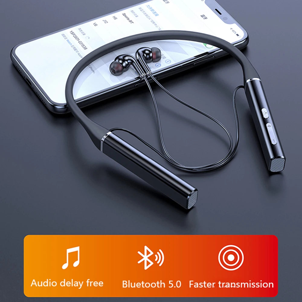TWS 100 Hours Wireless Headphones Bluetooth-compatible Magnetic Neckband Headphones Waterproof Headphones Noise Canceling S720