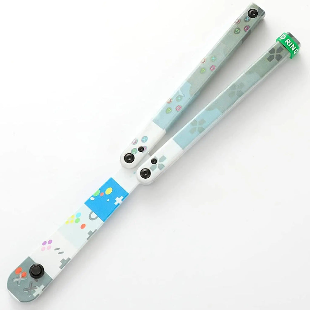 Practice Balisong Training Folding Flail Knife Outdoor Trainer Tanto Pocket No Sharp EDC Tools Fidget Knife Toy Outdoor Tools