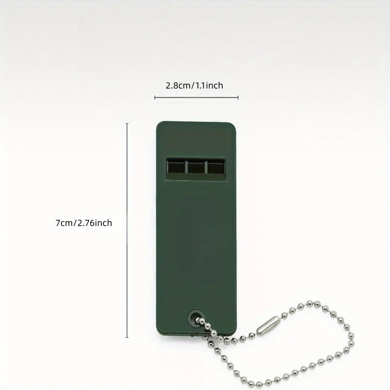 2pcs Random Color Three frequency outdoor survival whistle, life-saving whistle, high pitched high-frequency earthquake relief w