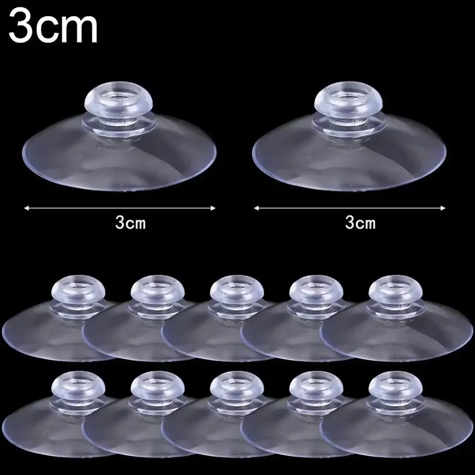 40/5Pcs Transparent Suction Cups Hook Strong Adhesive Sucker Holders Hanger Car Suction Pads Kitchen Bathroom Window Glass Decor