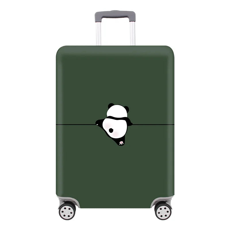 Thick Elastic Cartoon Luggage Protective Cover Zipper Suit For 18-32 inch Bag Suitcase Covers Trolley Cover Travel Accessories