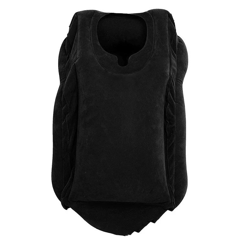New Pattern Inflatable Travel Pillow Portable Chin Support Neck Pillow for Airplane Car Bus Train Office Nap Rest Support Pillow