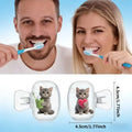 2pcs Cute Cat Toothbrush Travel Storage Box Set Daily Home Use Outdoor Travel Essentials Protecting Toothbrush Cleanliness Gifts