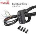 Wuxing KG-336-B 12V-52V Electric Bike Scooter Light Three-in-one Switch Frontlight+Horn+Turning Light Switch Diy Parts