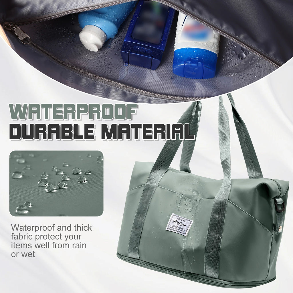 Expandable Travel Bag for Ryanair Easyjet, Hand Luggage Sport Bag Gym Bag, Large Capacity Foldable Travel Duffel Bag Weekend Bag