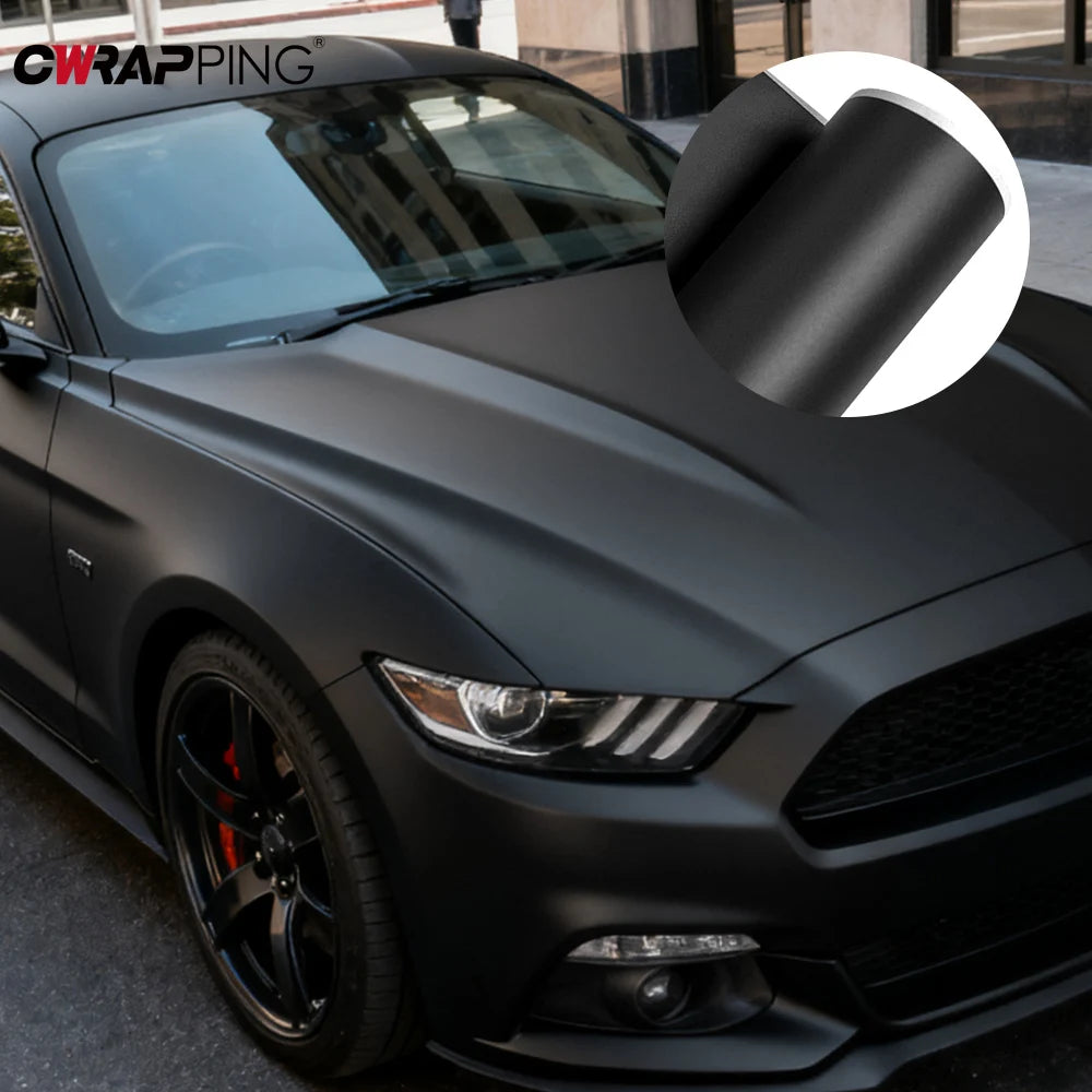 Matte Black Wrap 145x300cm Car Film Covering Roof Hood Protection Foil DIY Motorcycle Sticker Vinyl Wrap for Custom Fit Car Film