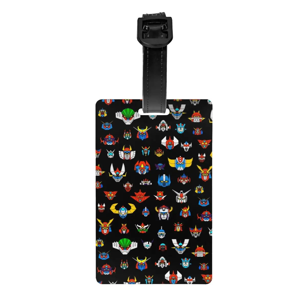 Custom Grendizer Anime Luggage Tag Privacy Protection UFO Robot Goldorak Baggage Tags Travel Bag Labels Suitcase