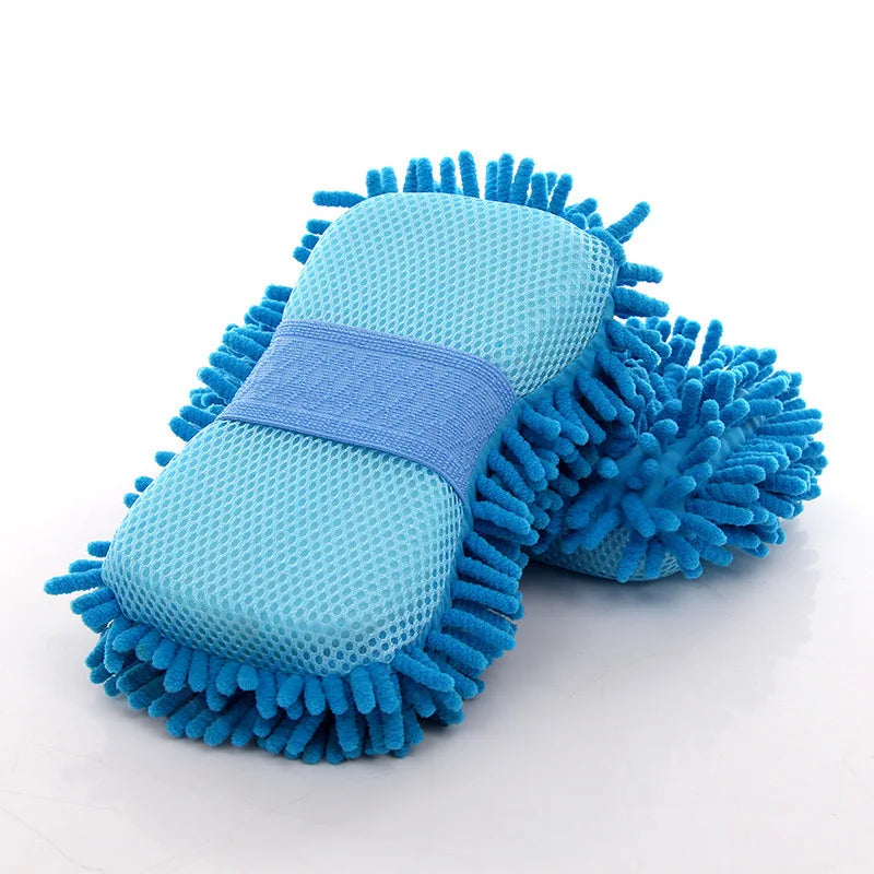 Thick car wash sponge, specialized cleaning mop for car cleaning, plush car supplies, soft and portable