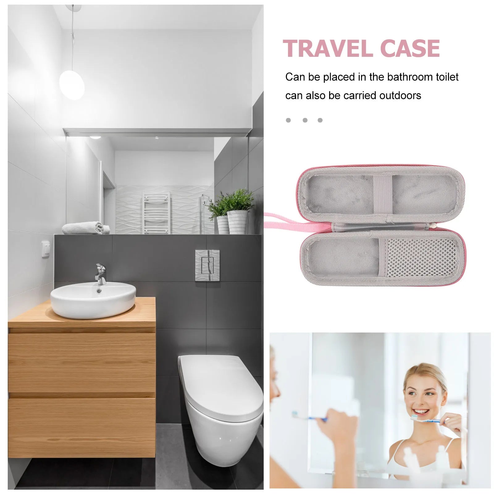 Electric Toothbrush Case Sturdy Travel Toothbrush Holder Portable Protective Storage Box Lightweight Dustproof Bag for Travel