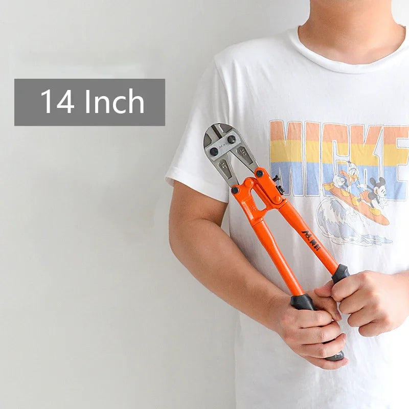 Industrial-grade 8/14/18 Inches Bolt Cutters Heavy Wire Cutting Pliers Multifunction Flat Nose Wire Clippers Household Hand Tool
