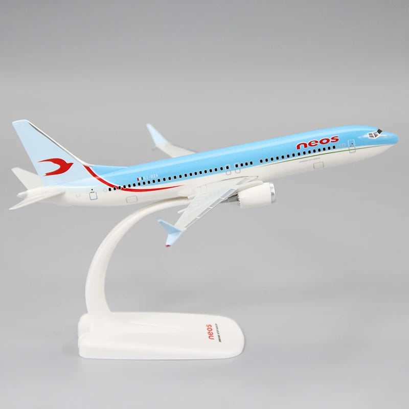 1:200 Scale B737 MAX8 Neos Airlines ABS Plastic Airplane Aircraft Plane Model Toy Assembly Resin Collection Display Gifts Fans