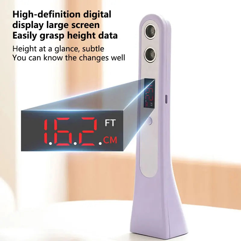 2026 New Ultrasonic Digital Height Measuring Ruler Portable High Accuracy Electronic Height Measuring Ruler Device for Children
