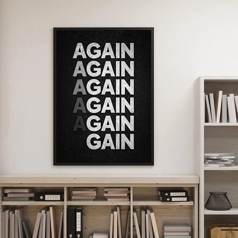 No Excuses Motivational Poster The Cost of Success Quote Canvas Painting Print Wall Art Picture for Living Room Home Decor