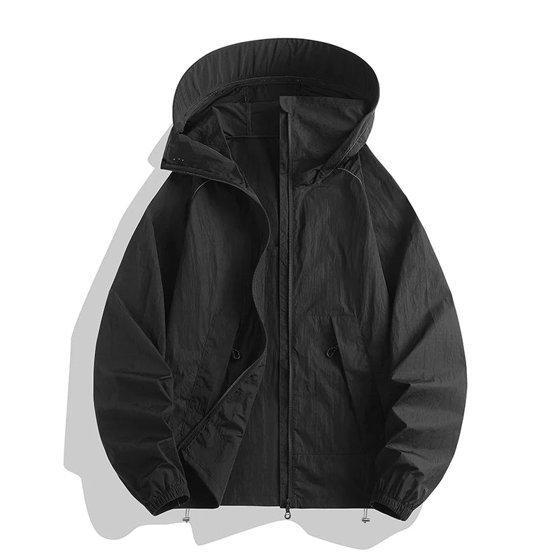 Outdoor Sunscreen Clothing Summer Hiking Jackets UPF50+ Ultraviolet Protection Couple's Hooded Jacket Traveling Hiking Fishing