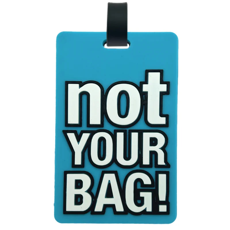 Luggage Bag Label PVC Luggage Bag Tote Bag Travel Bag Label With Business Card And Privacy Cover IT'S NOT YOU BAGS
