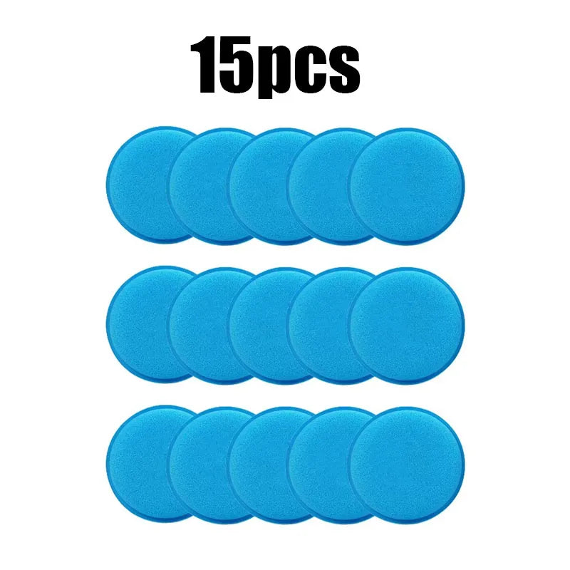 5/15pcs Car Detailing Sponge High Density Foam Applicator Pad Round Polishing Wiping Cleaning Tool For Auto Car Wash Supplies