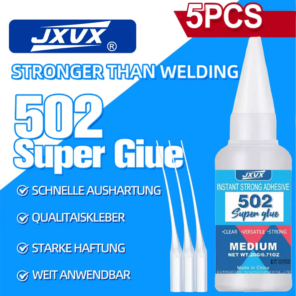 5PCS 502 Super Adhesive Multi Functional Adhesive, Used for Metal, Plastic, Daily Maintenance, DIY, and Small-Scale Process Repa