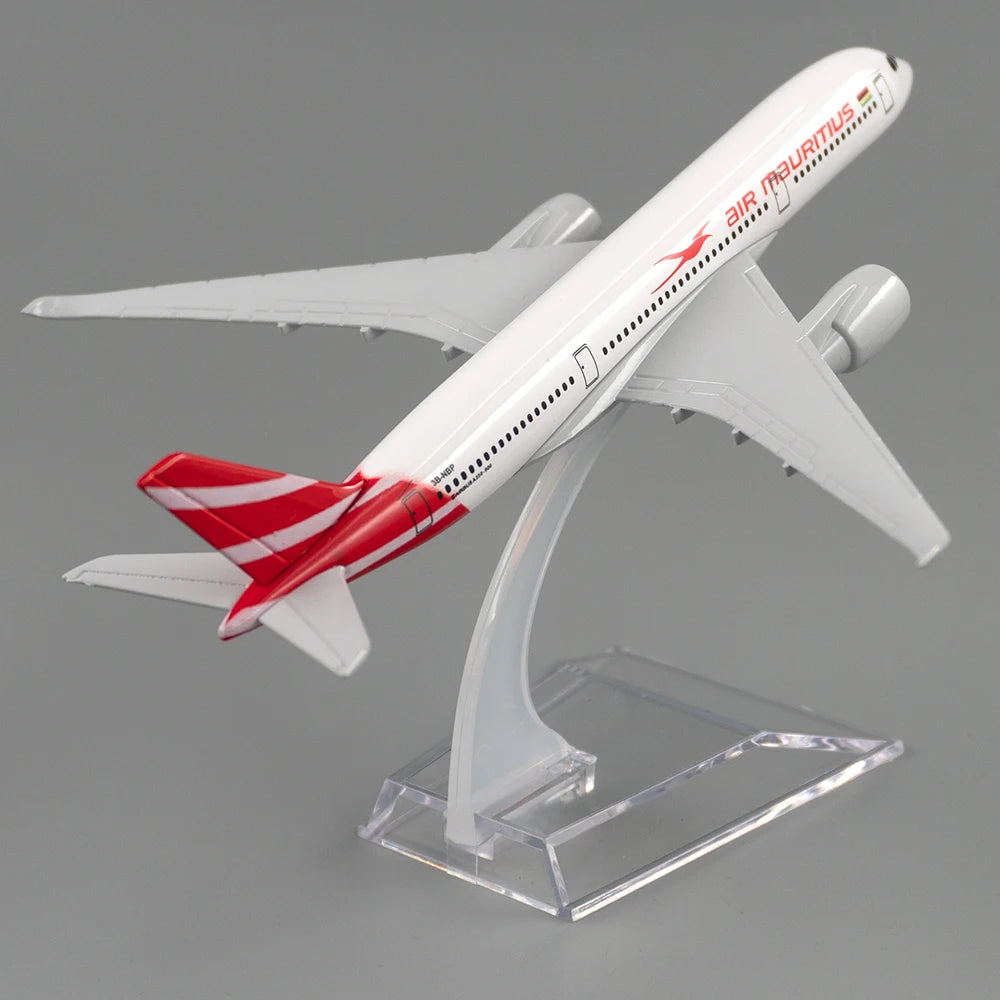 1/400 Scale Aircraft Airbus A350 Air Mauritius 16cm Alloy Plane Model Toys Children Kids Gift for Collection
