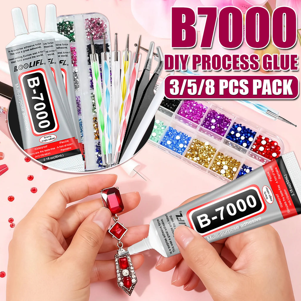 B7000 Jewelry Glue, Cloth Glue, Mobile Phone Repair Glue, DIY, Super Glue, Epoxy Resin, Suitable for Diamond Crafts