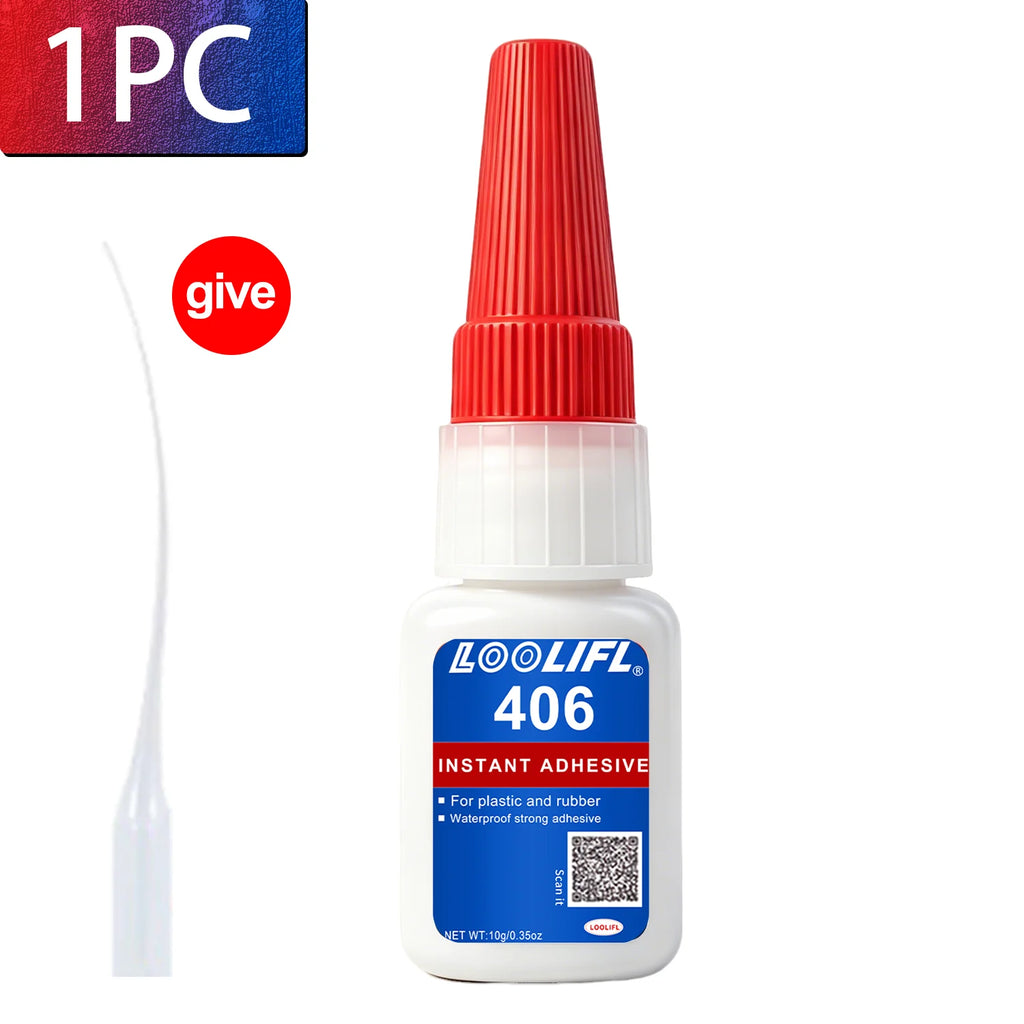 LOOLIFL 1-7Pcs Super Glue Instant Strong Universal Fast Dry Adhesive For Plastic Metal Ceramic Wood Glass Repair Bonding Tools