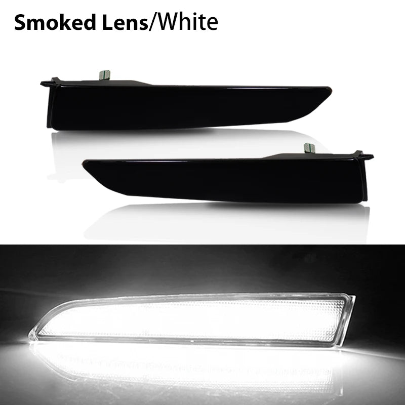 2pcs Car Front Side Marker Parking Lights Fender Corner LED Amber  Fit for 2010-2012 Ford Fusion(aka Mendeo) Turn Signal Light