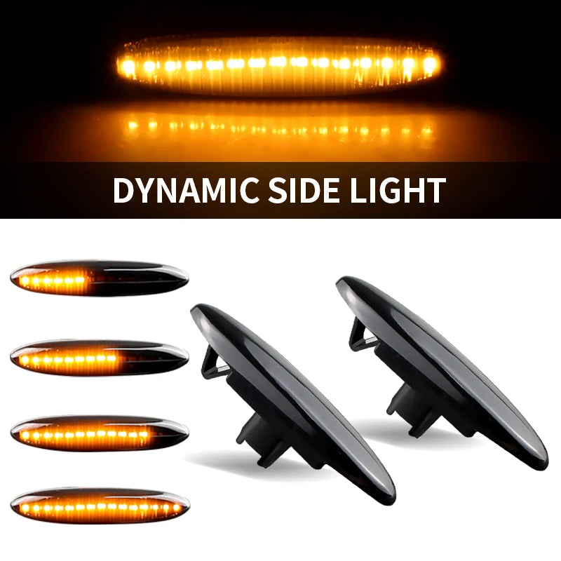 2PCS Canbus For Lexus IS250 IS350 06-13 SC430 06-10 E350 06-09 For Toyota Highlander 07-13 LED Side Marker Turn Signal Lights