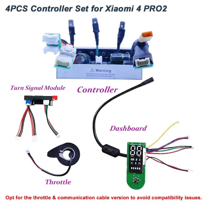 Upgraded 55km/h E-Scooter Controller Kit For Xiaomi 4 Pro2 E-Scooter -Speed Unlock, Motor Self Learning Motherboard Replacement