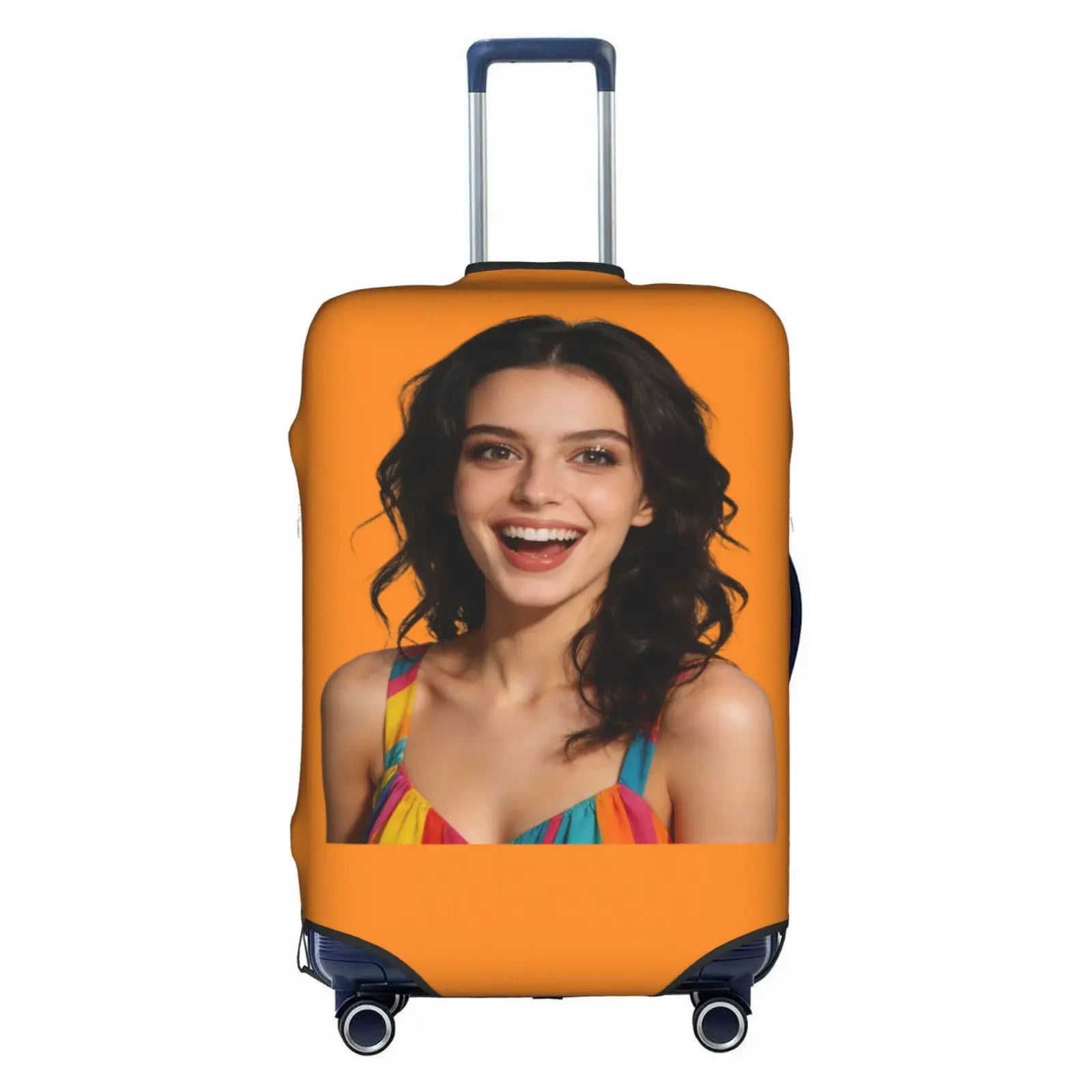 Customize Text Luggage Cover Elastic Your Design Here Travel Suitcase Protective Covers Suit For 18-32 inch