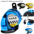 Universal Snail Horn Siren for Motorcycle 12V 130DB High Tone 510HZ Motorbike Auto Car Scooter Waterproof Electric Air Horn