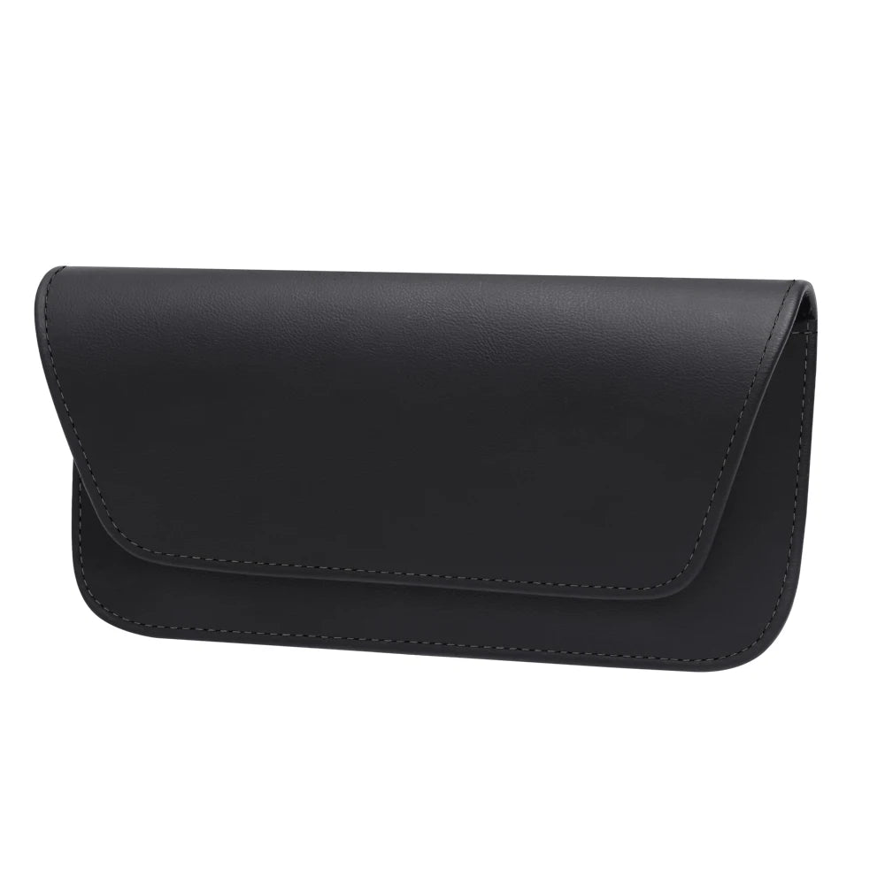 Car Visor Eyeglasses Clip Genuine Napa Grain Texture Universal Fit Sun Visor Mount Anti Slip Sunglasses Holder