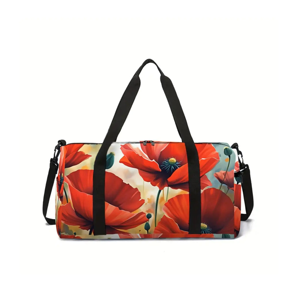 Cartoon Flower Pattern Large Capacity Luggage Bag  For Boy And Girls Best Gifts 2D Cartoon Travel Duffels Hand Bag For Children