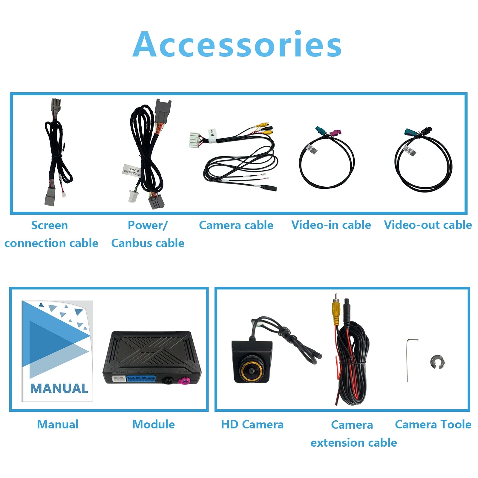 AHD Reverse Camera Interface for VOLVO XC90 XC40 XC60 S90 S60 Add Front Camera Plug&Play No Need Programing Code