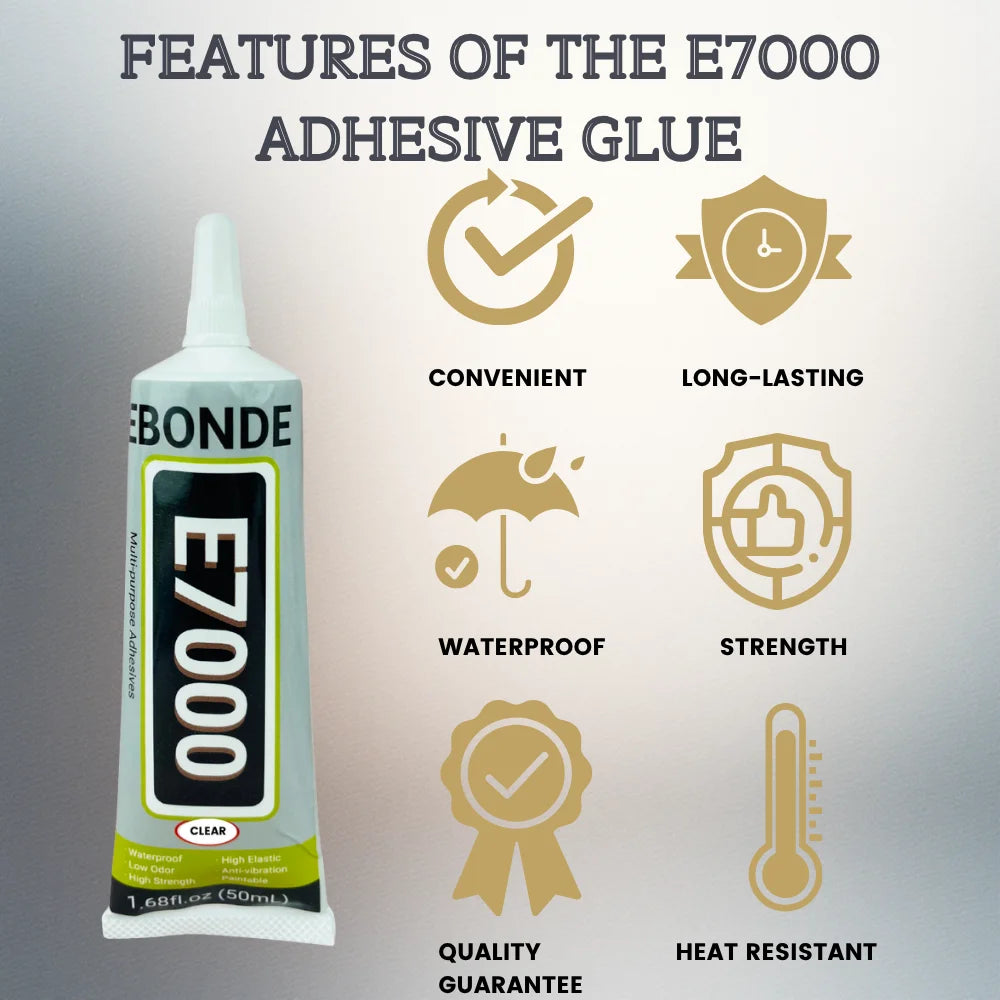 15ML 50ML 110ML E7000 Clear Contact Fabric Adhesive Universal Glass Plastic DIY Glue E-7000 With Precision Applicator