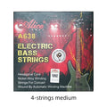 Alice A638 Electric Bass Strings For 4-Strings Bass Professional Light Medium Hexagonal Core Nickel Plated Alloy Winding
