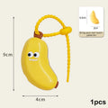 Banana Toothbrush Head Protective Cover With Toothpaste Compartment Toothbrush Dust Clamp Portable Travel Style Storage Box