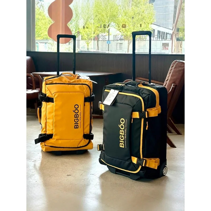 28inch Color-Block Ultra-Lightweight Large Capacity Luggage Trolley Bag 24inch Multi-Functional Oxford Cloth Bag 20inch Carry-On