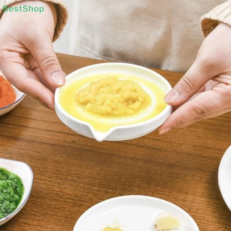 ♥♥♥White Ceramic Manual Grinding Tool, Garlic And Ginger Paste Grinding Plate