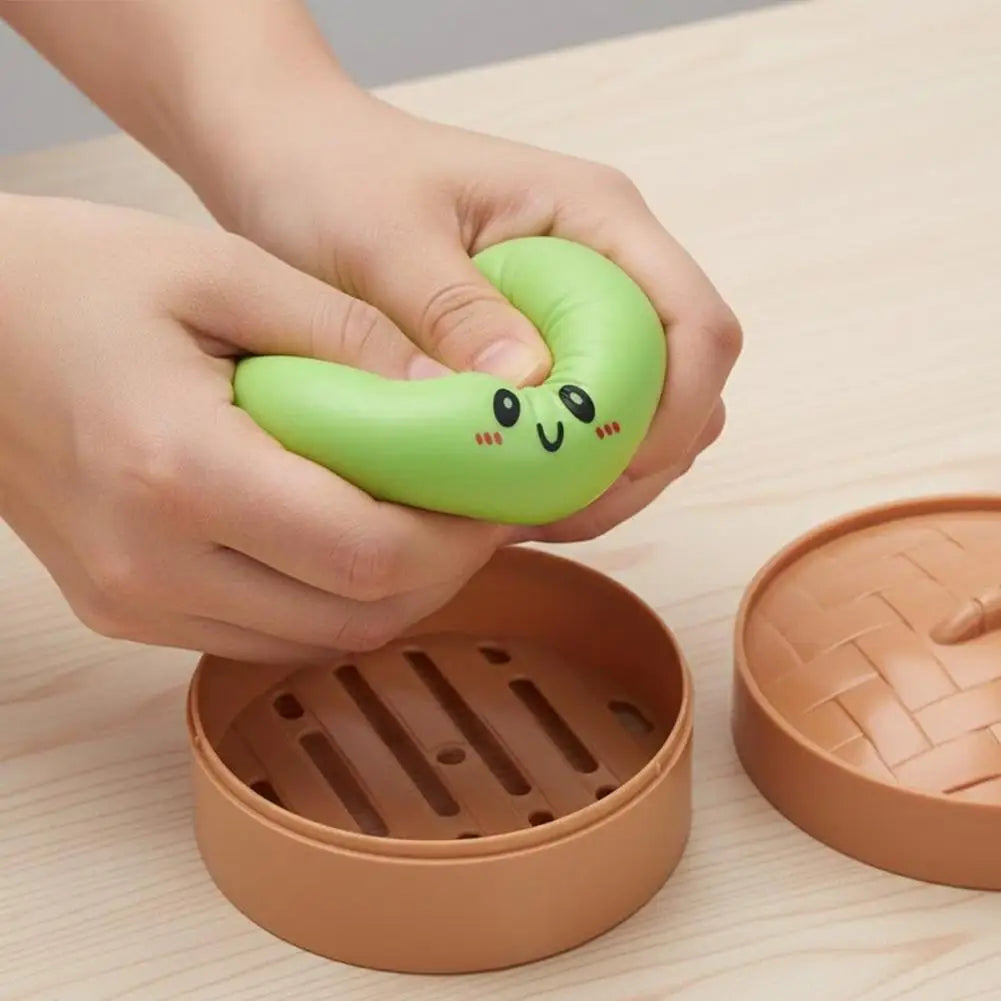 10Cm Simulation Flash Dumpling Pressure Ball Stress Relief Reusable Low Rebound Decompression Toys Children Adults Birthday Gift