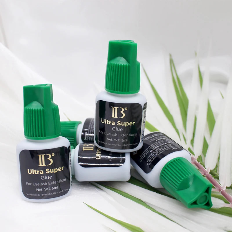 IB 5ml Korea Original IBeauty Ultra Super Eyelash Extensions Glue 5ml IB Green Cap False Lash Glue Makeup Tools Beauty Shop