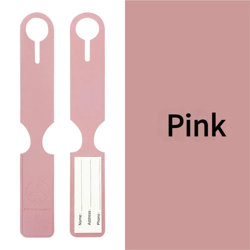 Long-Strap Durable PU Luggage Tag for Air Travel – Quick Baggage Identification, Writeable ID Card Slot & Tear-Resistant Design