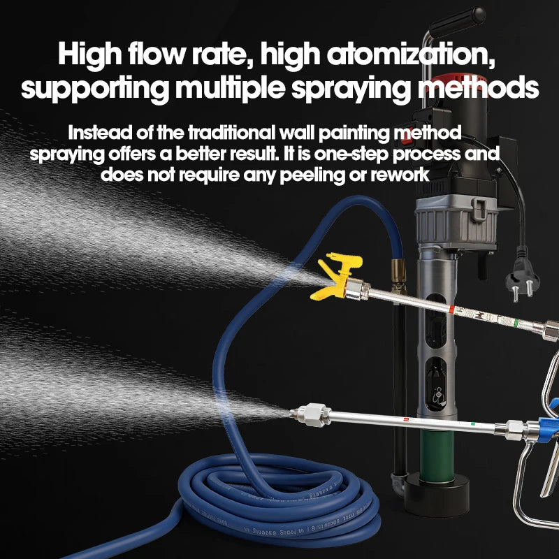 1800W Portable High-pressure Sprayer, DIY Multi-functional Putty, Waterproof Coating, and Cement Spraying Machine