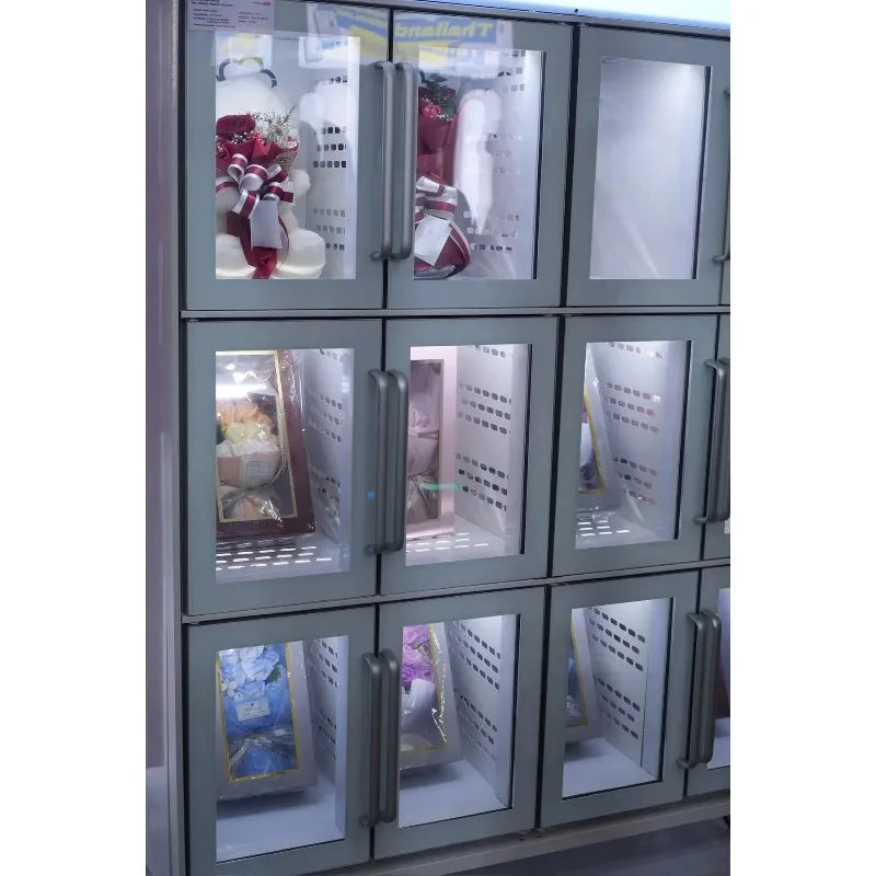 Smart Flower Vending Machine Customized 24 Hours Self Service Equipment For Floral Bouquet Commercial Sale