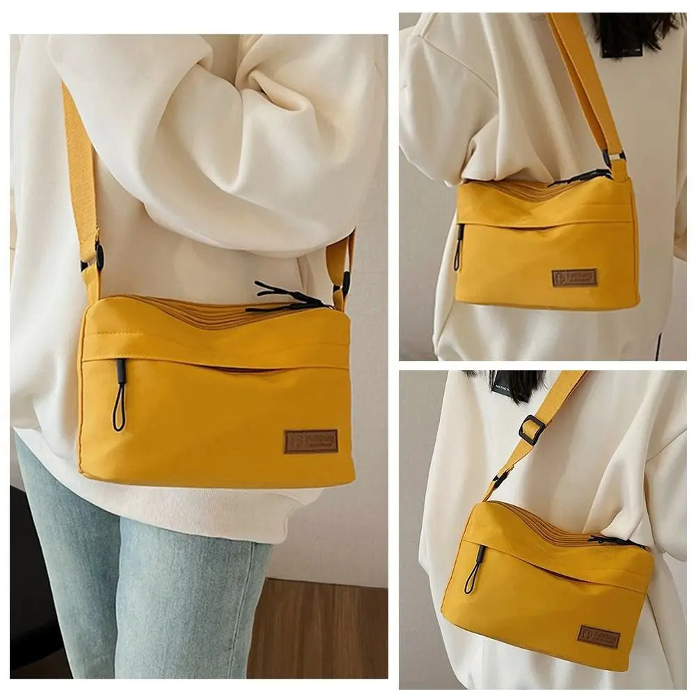 Fashion Multi Pocket Single Shoulder Bag Reusable Simple Versatile Messenger Bags Large Capacity Tote Bags for Women