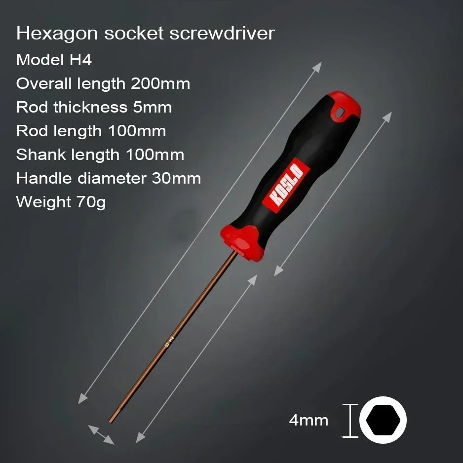 2025 New Internal Hexagonal Screwdriver Small Wrench Hexagonal Star Set Tool Extended Straight Shank Hexagonal Edge Bicycle