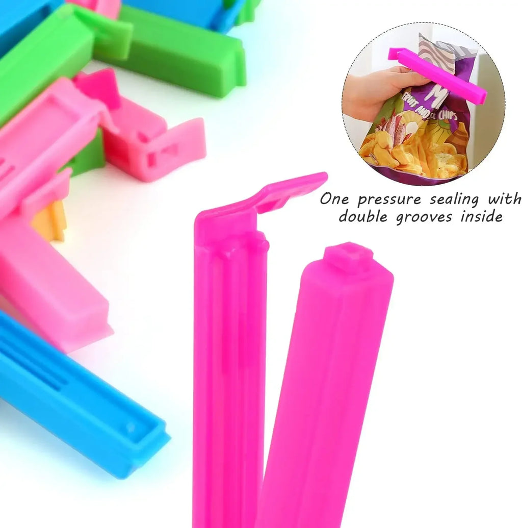 20/5PCS Portable Kitchen Storage Food Snack Seal Sealing Bag Clips Sealer Clamp Plastic Tool Kitchen Accessories Food Bag Clips